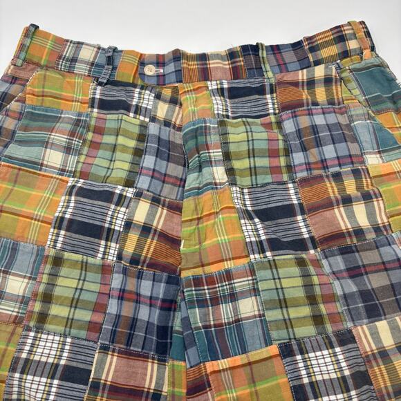 Peter Millar Mens Sz34 Multicolor Patchwork Pattern Flat Front Golf Shorts - Picture 2 of 5
